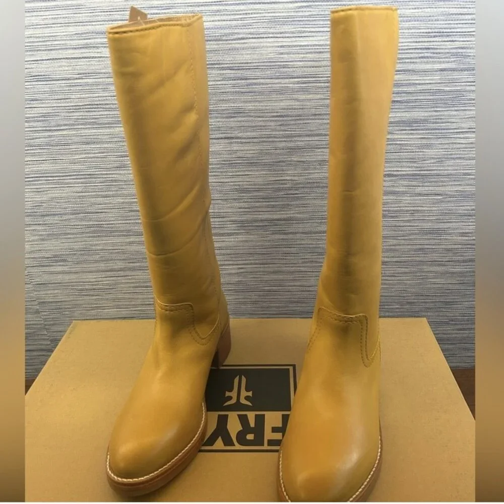 Frye Campus Boot “Camryn”  in color Banana size 9.5 NWT new in box - Picture 8 of 11